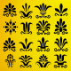 Damask Desen Stencil Şablon Damask Desen Stencil Şablon