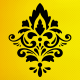 Damask Desen Stencil Şablon Damask Desen Stencil Şablon