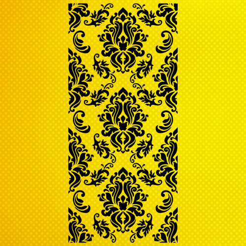 Damask Desen Stencil Şablon 50x100