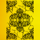 Damask Desen Stencil Şablon Damask Desen Stencil Şablon