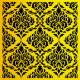 Damask Desen Stencil Şablon Damask Desen Stencil Şablon
