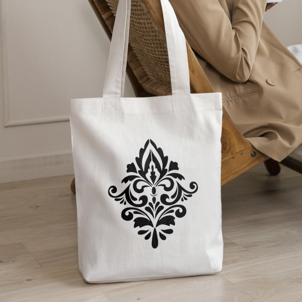 Damask Desen Stencil Şablon