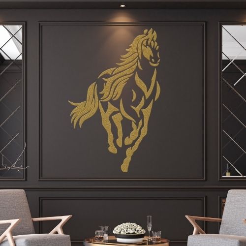 At Deseni Stencil Şablon