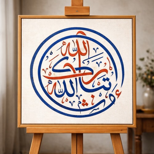 MaşAllah TebarekAllah Hatsanatı Stencil Şablon