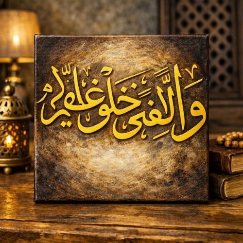 Hûd Suresi 88. Ayet Hat Sanatı Stencil Şablon