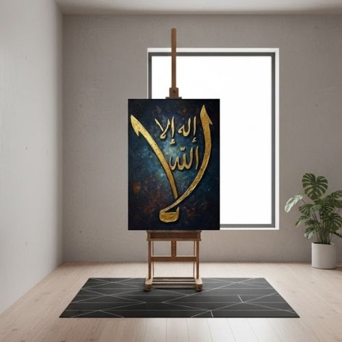 Lâ ilâhe illallâh Hat Sanatı Stencil Şablon