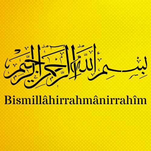 Bismillahirrahmanirrahim - Besmele Stencil Şablon