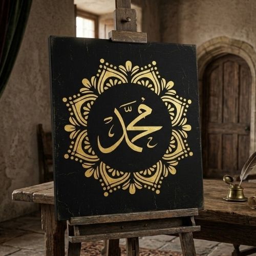 Hz Muhammed Stencil - Cami Dekorasyon Şablonu
