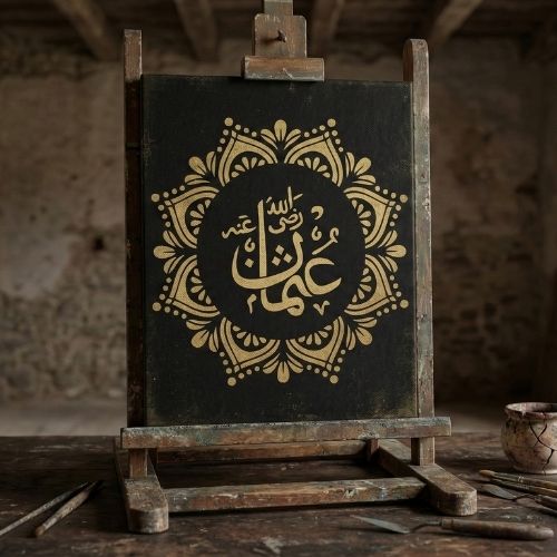 Hz Osman Stencil - Cami Dekorasyon Şablonu