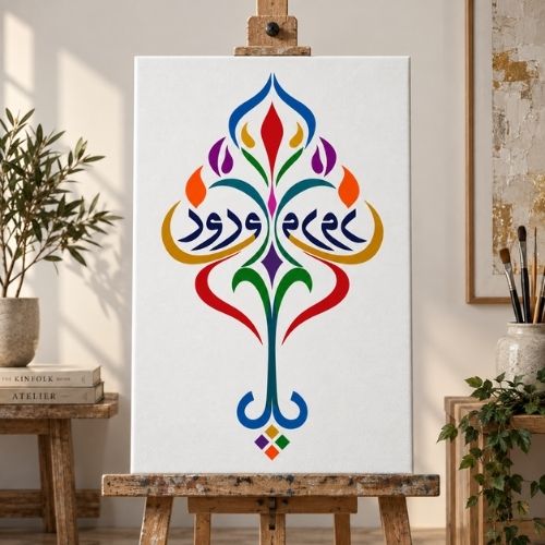 Yâ Vedûd Hat Sanatı Stencil Şablon