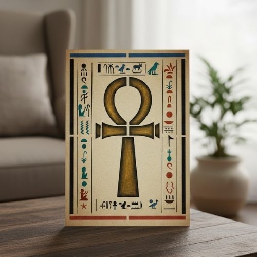 Antik Mısır Figürleri Stencil Şablon