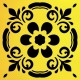 Fayans Deseni Stencil Şablon