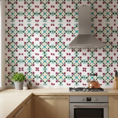 Fayans Deseni Stencil Şablon