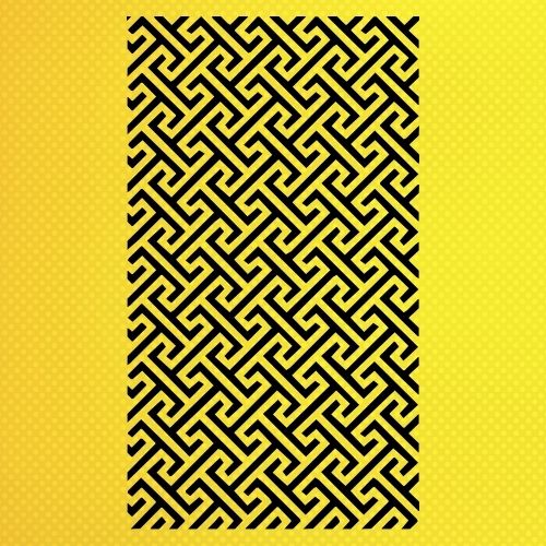 Geometrik Tasarım Stencil Şablon