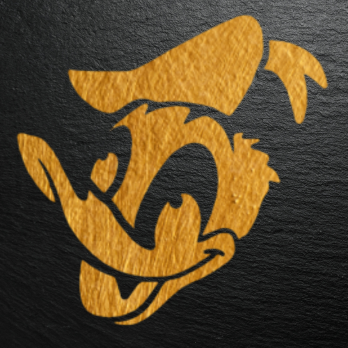 Donald Duck Stencil Boyama Şablonu 