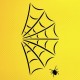 Örümcek Ağı Stencil Şablon