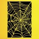 Örümcek Ağı Deseni Stencil Şablon