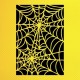 Örümcek Ağı Desen Stencil Şablon