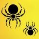 Örümcek Deseni Stencil Şablon