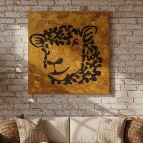 Koyun Deseni Stencil Şablon