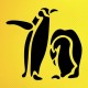 Penguen Deseni Stencil Şablon