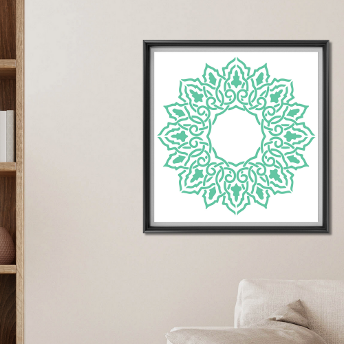 Mandala Stencil Boyama Deseni M00002