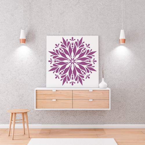 Mandala Stencil Boyama Deseni M00003