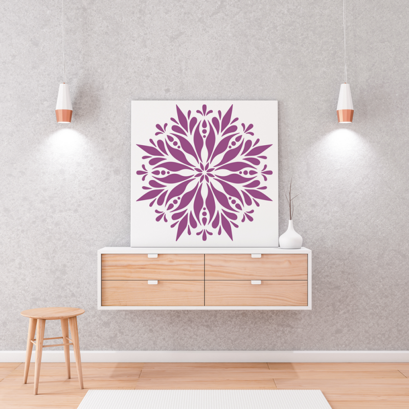Mandala Stencil Boyama Deseni M00003 Mandala Stencil Boyama Deseni M00003