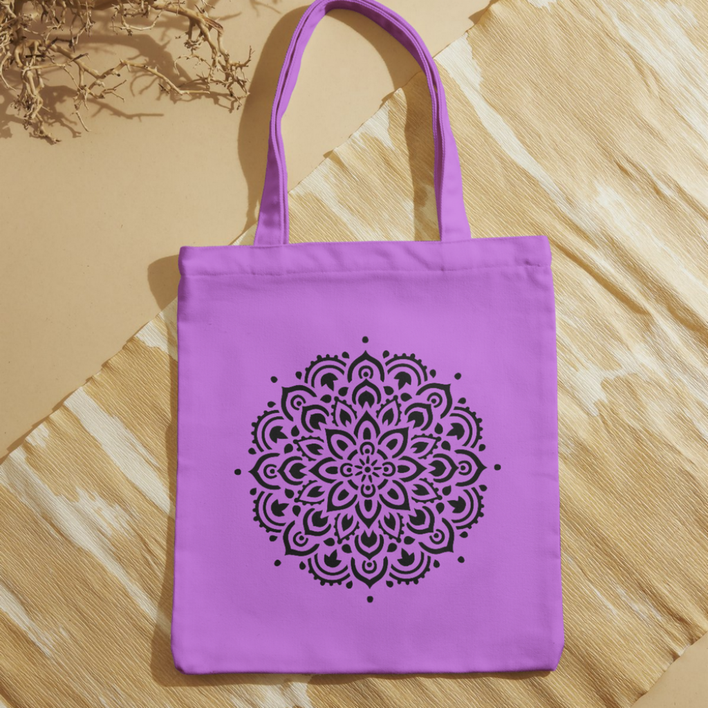Mandala Stencil Ahşap Duvar Boyama Deseni