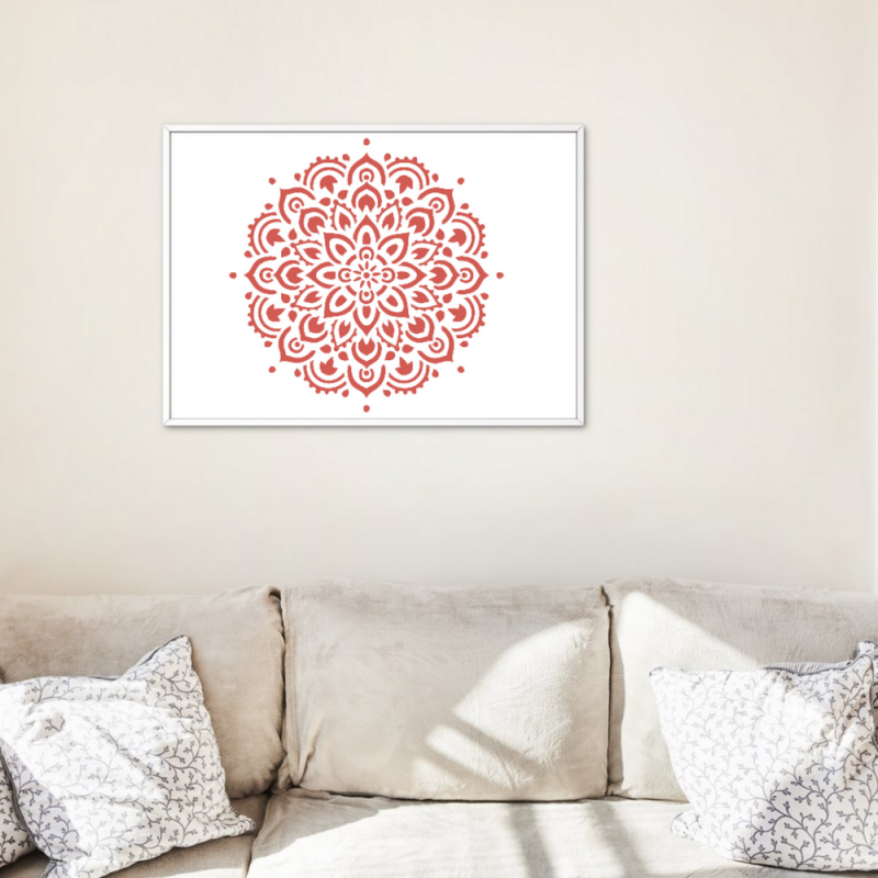Mandala Stencil Ahşap Duvar Boyama Deseni Mandala Stencil Ahşap Duvar Boyama Deseni