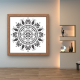 Mandala Stencil Ahşap Duvar Boyama Deseni Mandala Stencil Ahşap Duvar Boyama Deseni