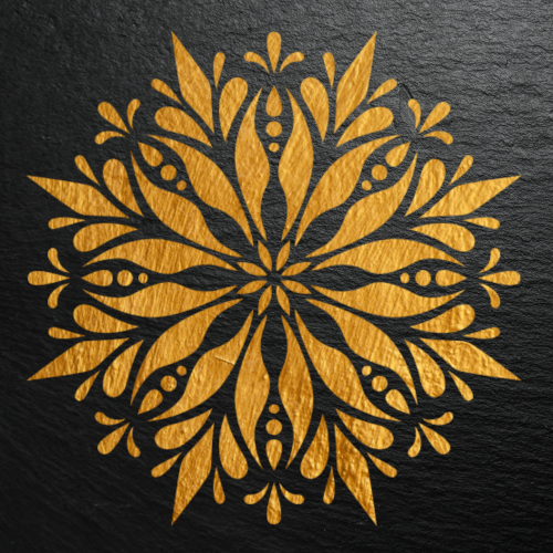 Mandala Stencil Boyama Deseni M00003