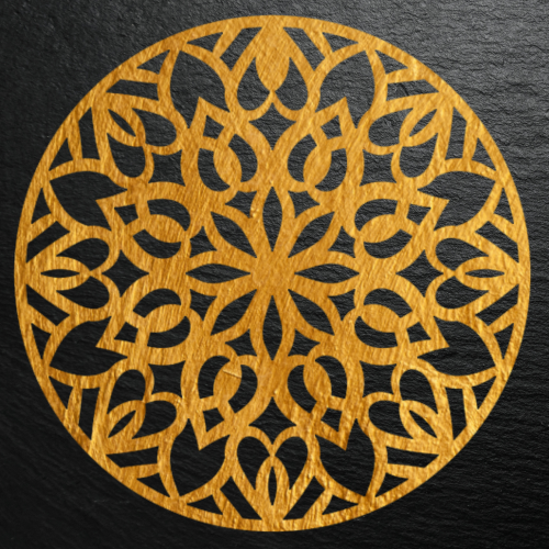 Mandala Stencil Şablonu M00006