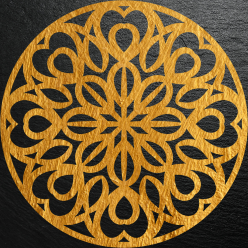 Mandala Stencil Şablonu M00007