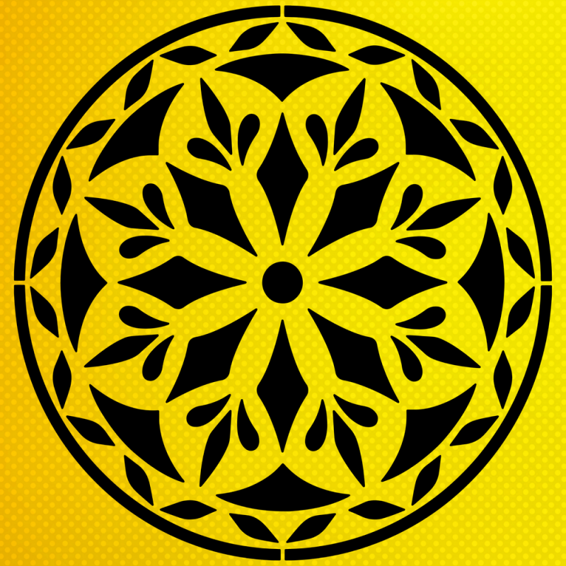 Polonya Desen Mandala Stencil Şablon Polonya Desen Mandala Stencil Şablon