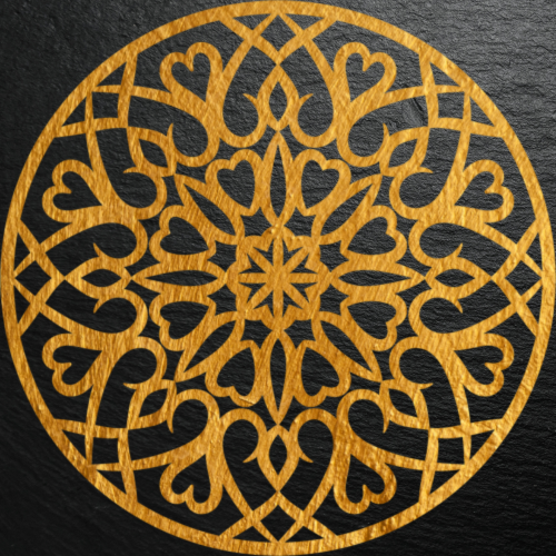 Mandala Stencil Şablonu M00008