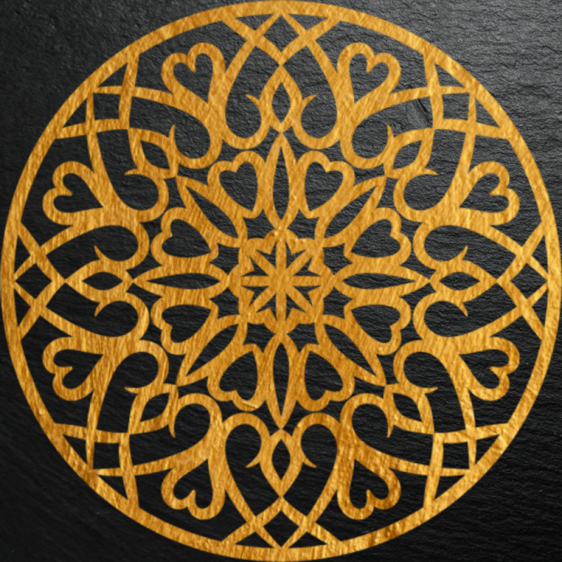 Mandala Stencil Şablonu 30x30 M0003