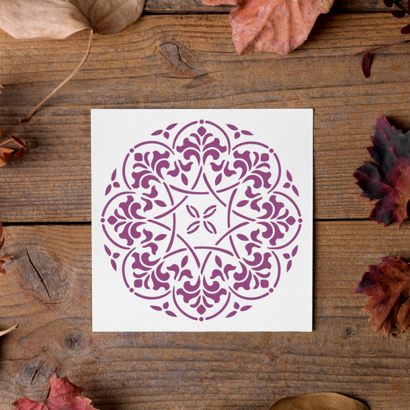 Mandala Tasarımı Stencil Şablon Mandala Tasarımı Stencil Şablon