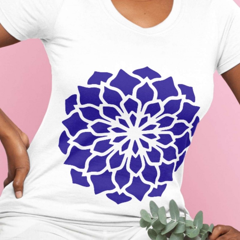 Mandala Çiçek Deseni Stencil Şablon Mandala Çiçek Deseni Stencil Şablon