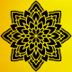 Mandala Deseni Stencil Şablon Mandala Deseni Stencil Şablon