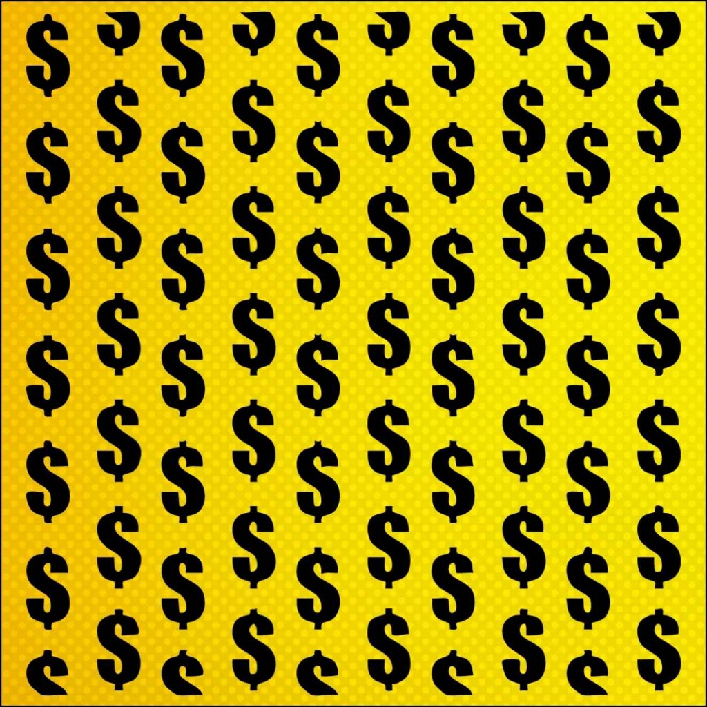 Dolar Simgesi Pasta Kek Kurabiye Stencil Şablon
