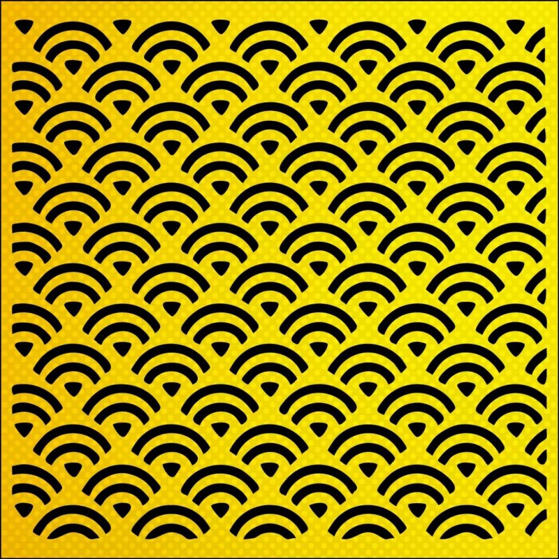 Ardışık Desen Gökkuşağı Stencil Şablon Ardışık Desen Gökkuşağı Stencil Şablon