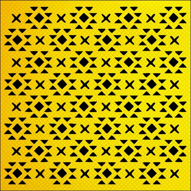 Kabile Deseni Stencil Şablon Kabile Deseni Stencil Şablon
