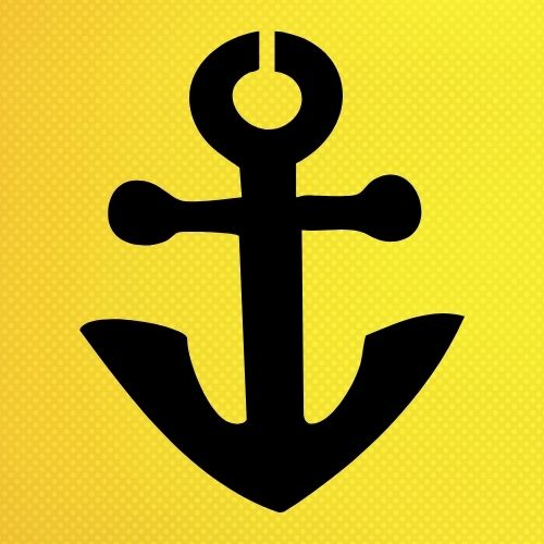 Mini Gemi Çapası Stencil Şablon