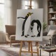 Penguen Deseni Stencil Şablon