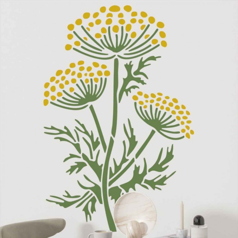 Rezene Otu Stencil Şablon Rezene Otu Stencil Şablon