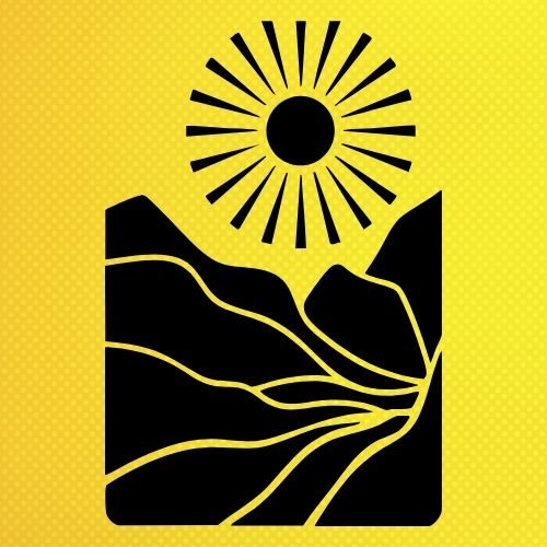 Manzara Soyut Desen Stencil Şablon