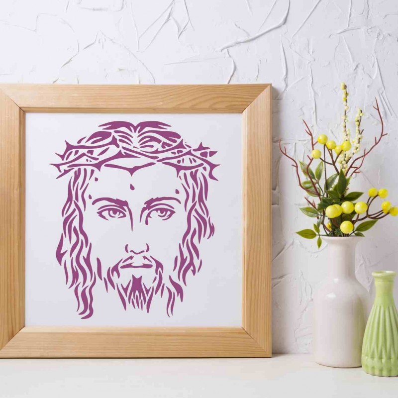 Jesus Stencil Şablon Jesus Stencil Şablon