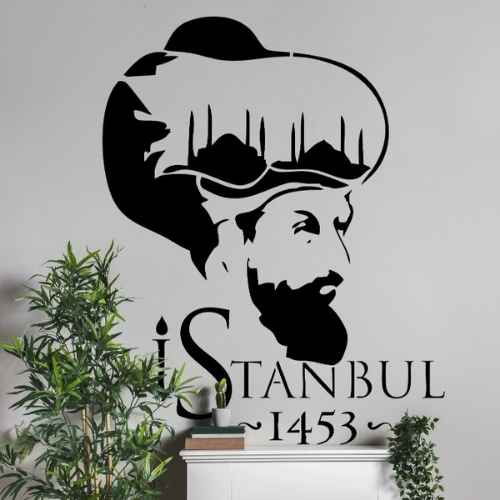 Fatih Sultan Mehmet İstanbul Stencil Şablon