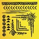Aztek Deseni Stencil Şablon